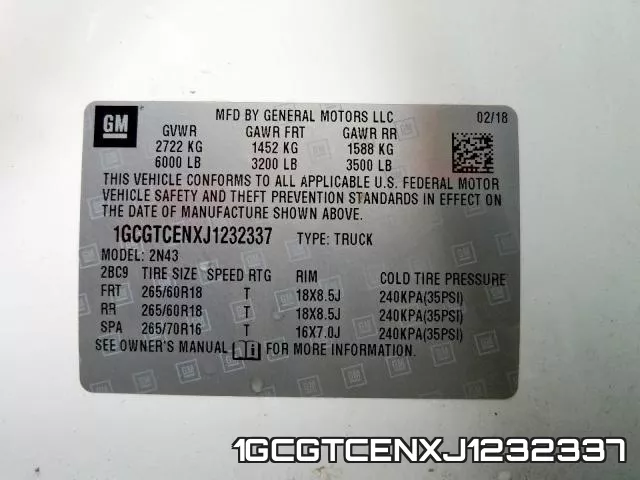 1GCGTCENXJ1232337 фото 2