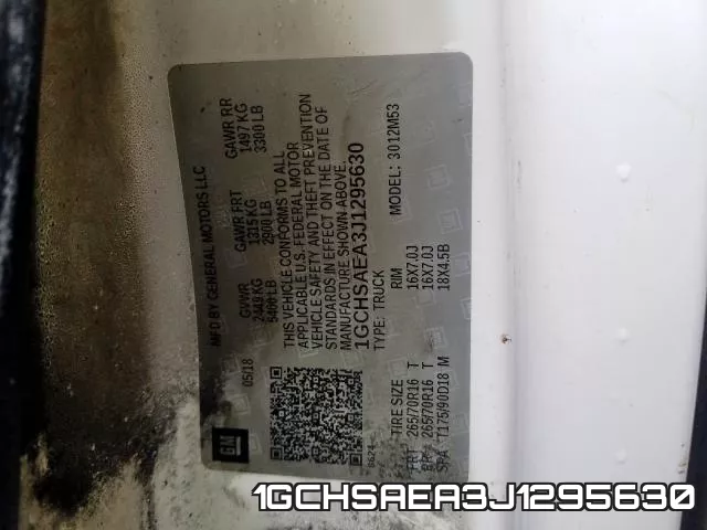 1GCHSAEA3J1295630 фото 2