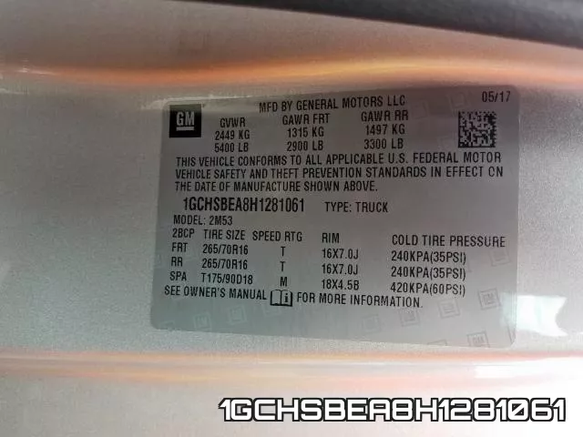 1GCHSBEA8H1281061 фото 2
