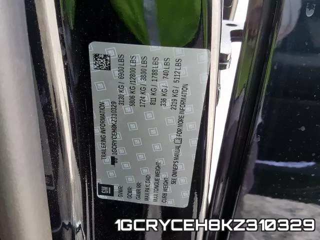 1GCRYCEH8KZ310329 фото 2