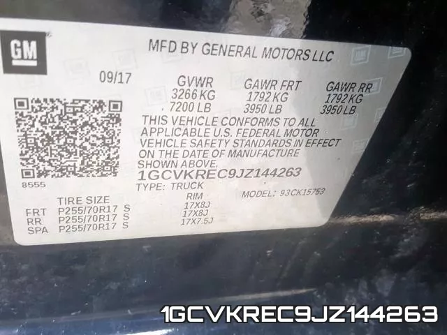 1GCVKREC9JZ144263 фото 2