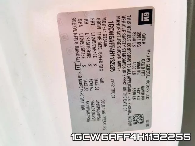 1GCWGAFF4H1132255 фото 2