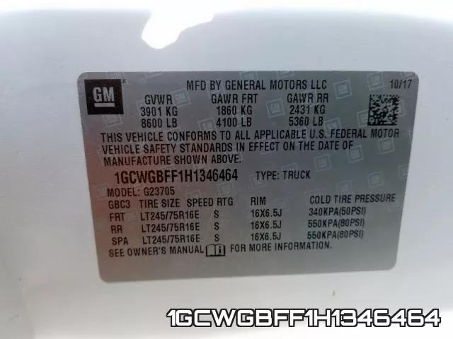 1GCWGBFF1H1346464 фото 2