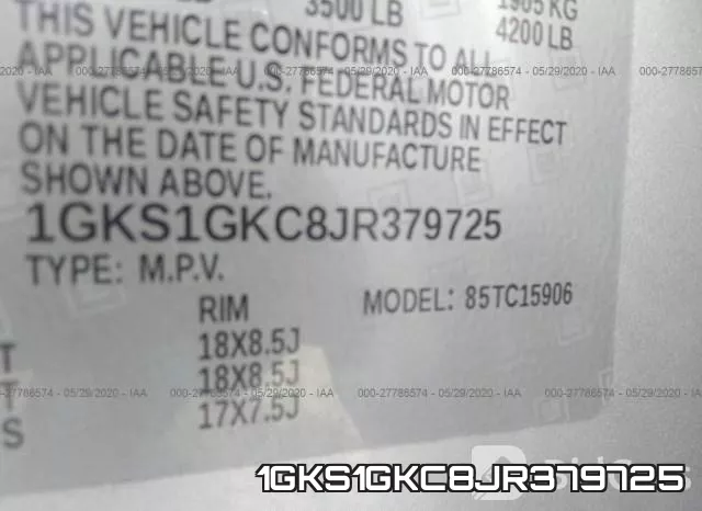 1GKS1GKC8JR379725 фото 10