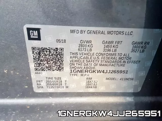 1GNERGKW4JJ265951 фото 2