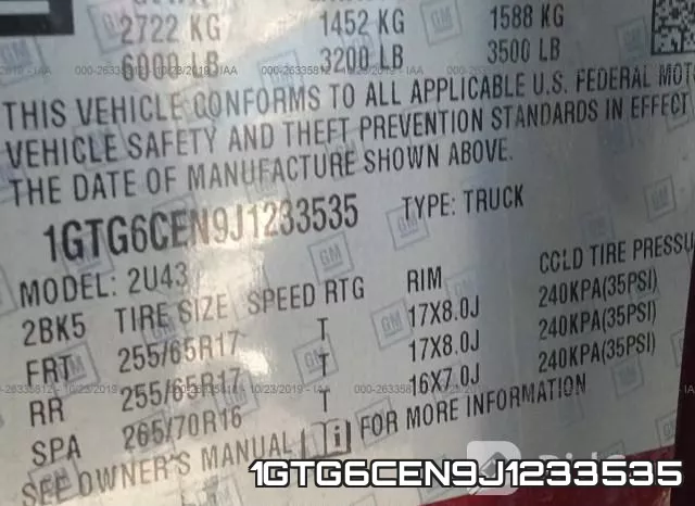 1GTG6CEN9J1233535 фото 10