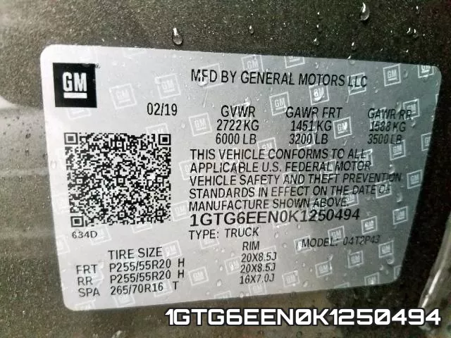1GTG6EEN0K1250494 фото 2