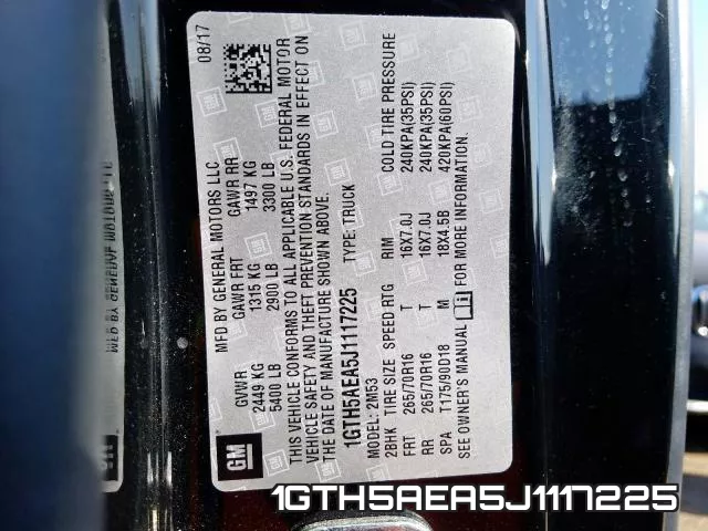 1GTH5AEA5J1117225 фото 2