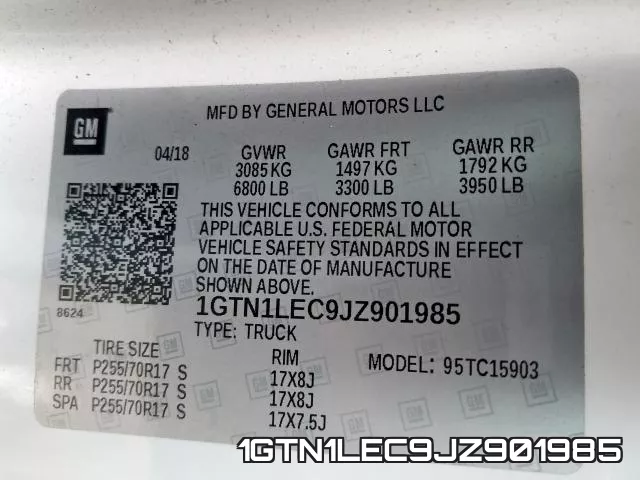 1GTN1LEC9JZ901985 фото 2