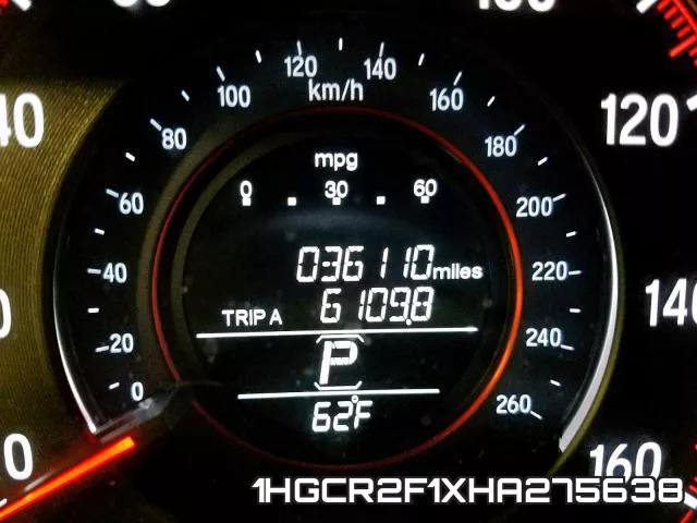 1HGCR2F1XHA275638 фото 9