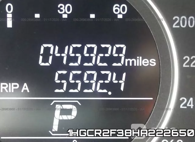 1HGCR2F38HA222650 фото 8