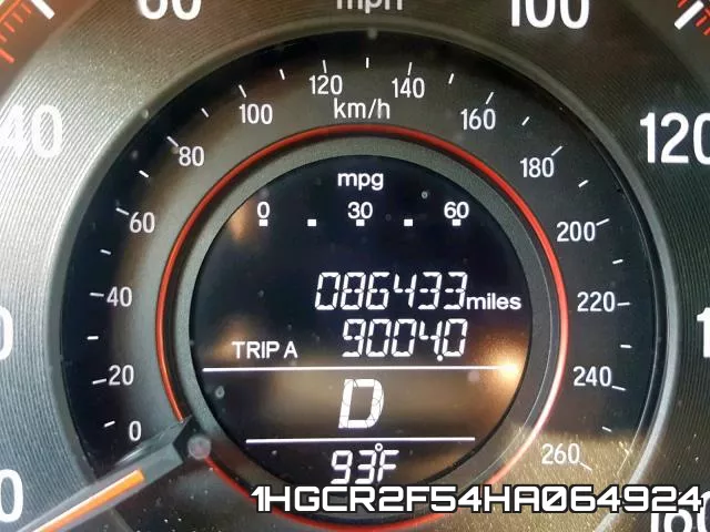 1HGCR2F54HA064924 фото 9