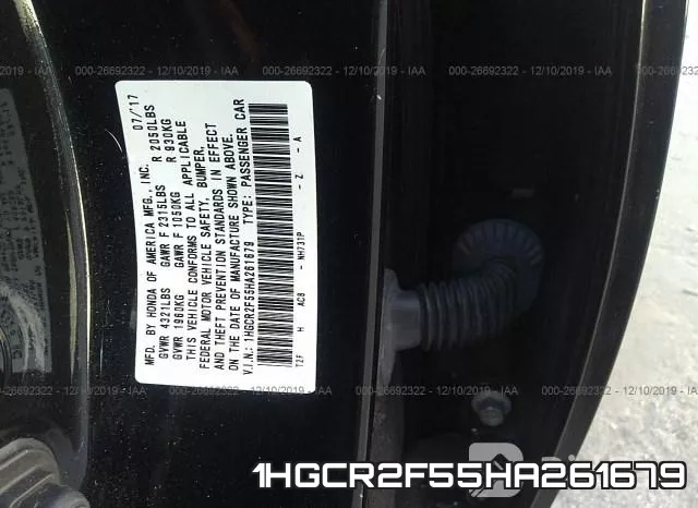 1HGCR2F55HA261679 фото 10