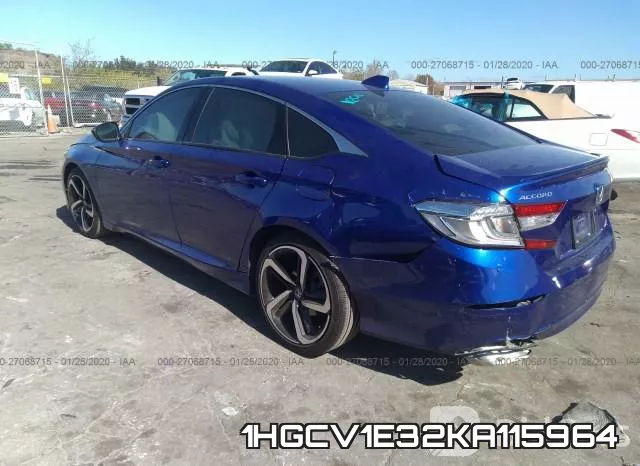 1HGCV1E32KA115964 фото 4