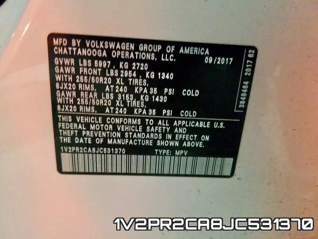 1V2PR2CA8JC531370 фото 2