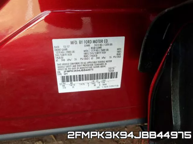 2FMPK3K94JBB44975 фото 2