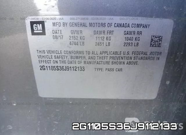 2G1105S36J9112133 фото 10