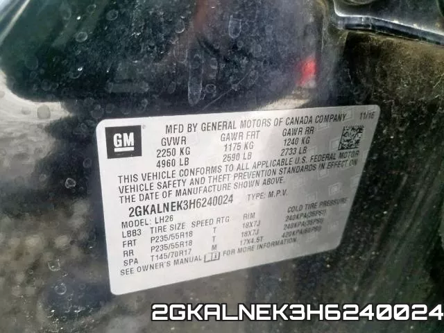 2GKALNEK3H6240024 фото 2