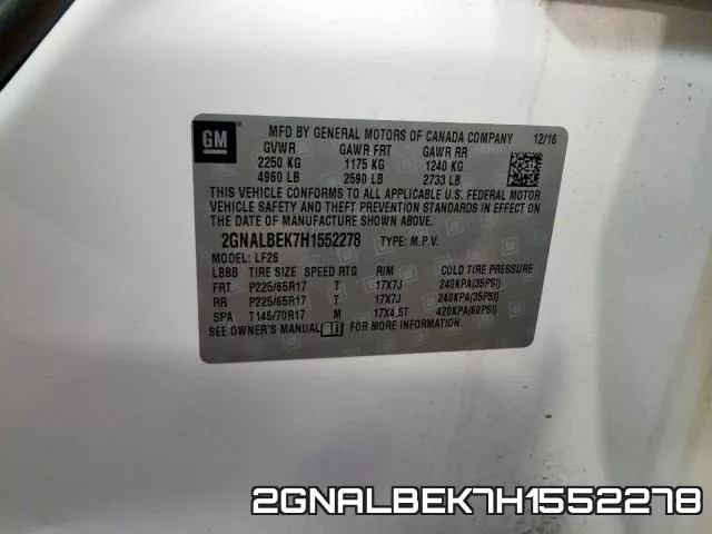 2GNALBEK7H1552278 фото 2