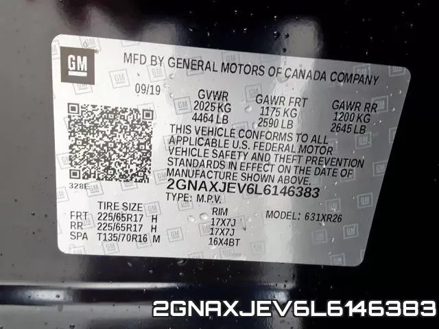 2GNAXJEV6L6146383 фото 2