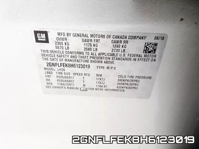2GNFLFEK8H6123019 фото 2