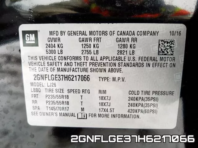 2GNFLGE37H6217066 фото 2