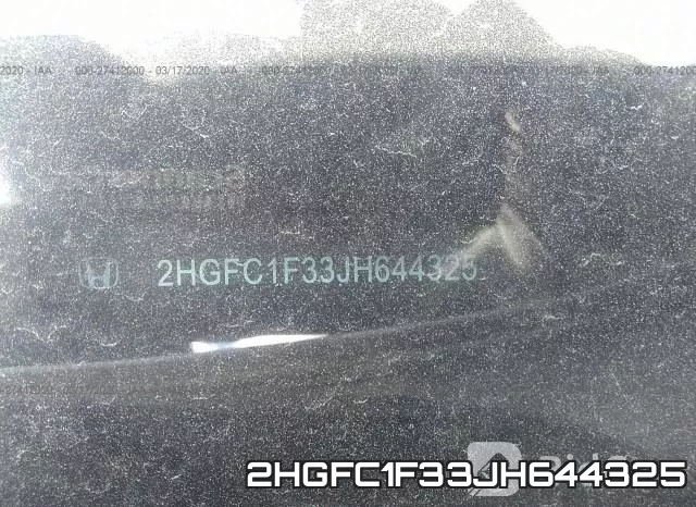 2HGFC1F33JH644325 фото 10