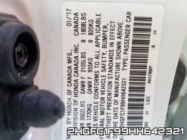 2HGFC1F99HH642321 фото 2