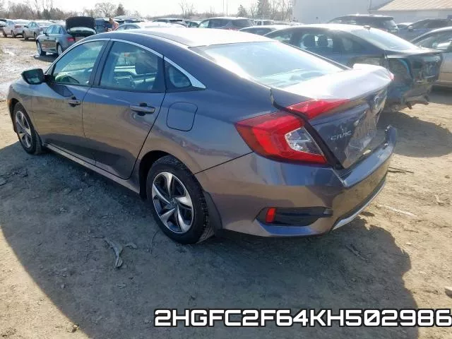 2HGFC2F64KH502986 фото 4