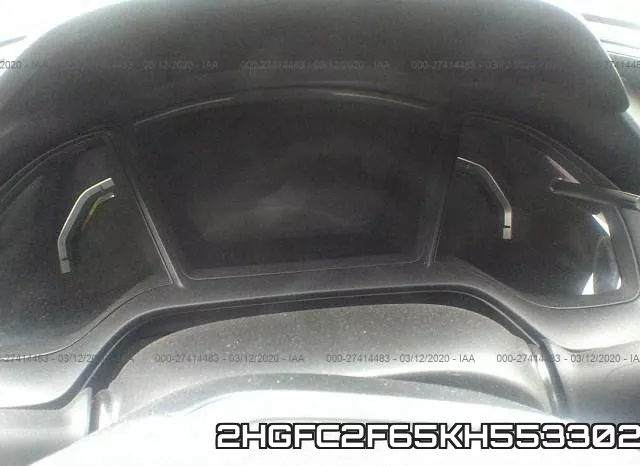 2HGFC2F65KH553302 фото 8