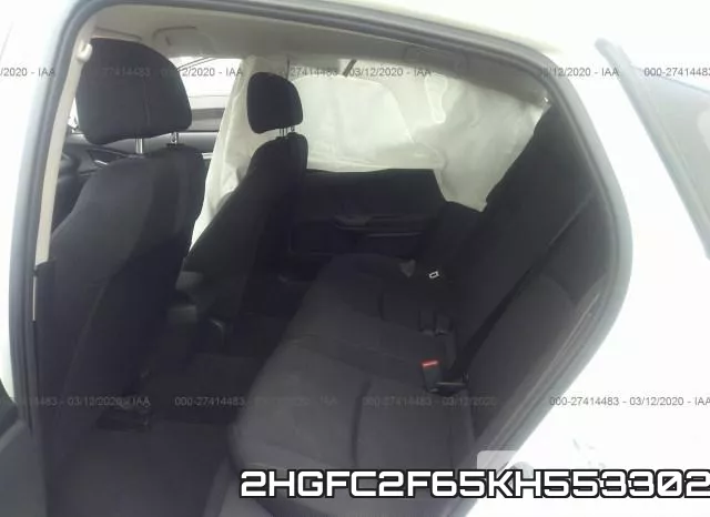 2HGFC2F65KH553302 фото 9