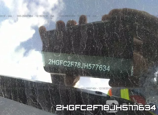 2HGFC2F78JH577634 фото 10
