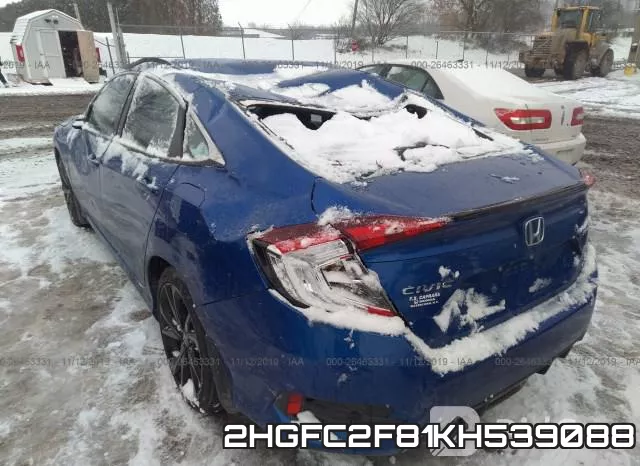 2HGFC2F81KH539088 фото 4