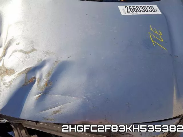 2HGFC2F83KH535382 фото 8
