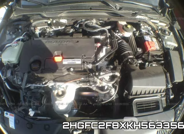 2HGFC2F8XKH563356 фото 2
