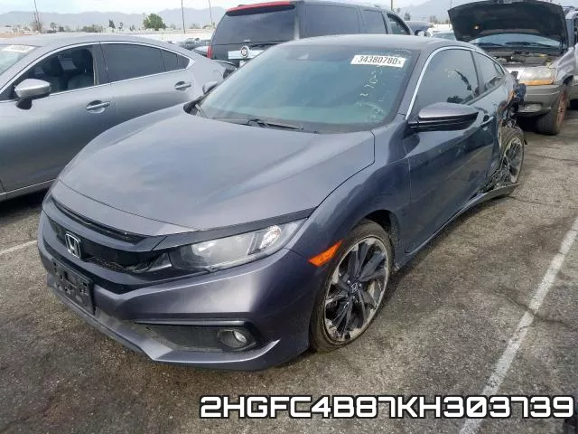 2HGFC4B87KH303739 фото 3