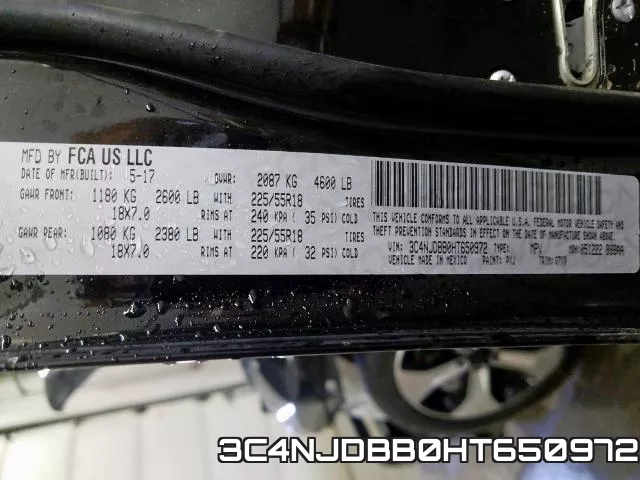 3C4NJDBB0HT650972 фото 2
