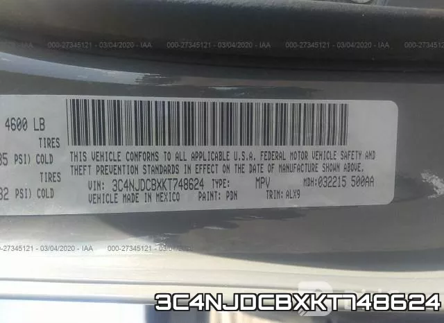 3C4NJDCBXKT748624 фото 10