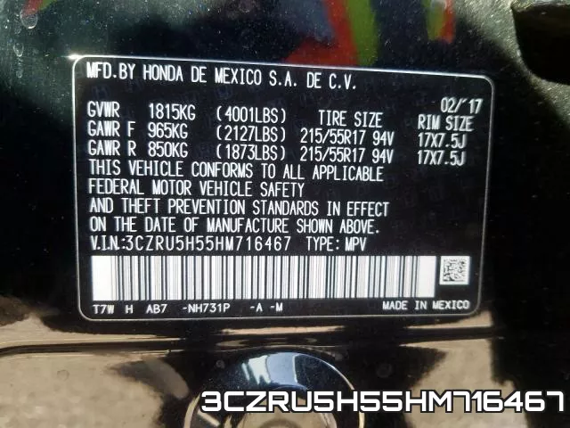3CZRU5H55HM716467 фото 2