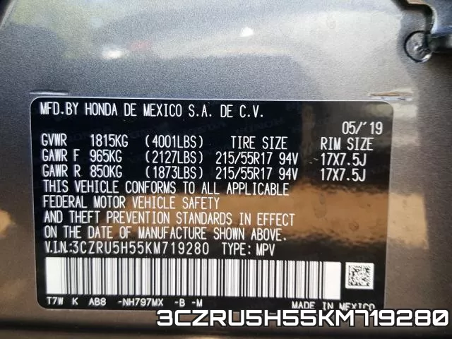 3CZRU5H55KM719280 фото 2