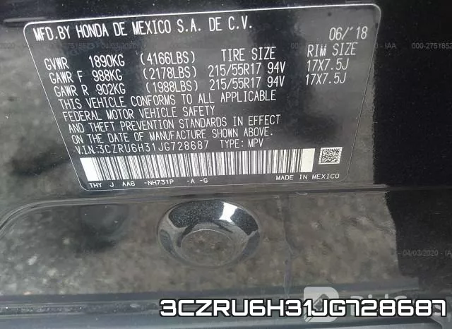 3CZRU6H31JG728687 фото 10