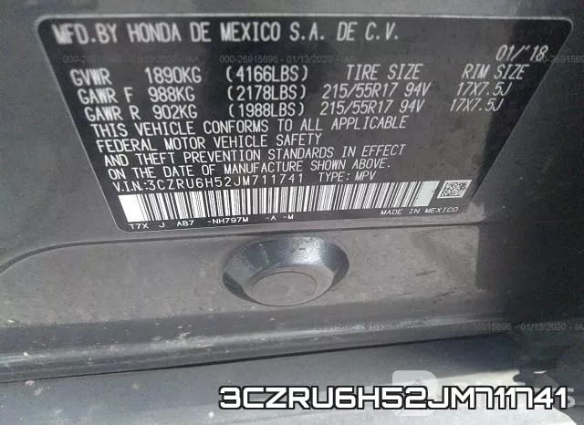 3CZRU6H52JM711741 фото 10