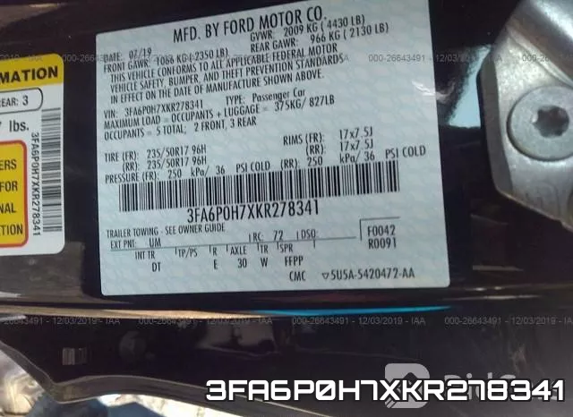 3FA6P0H7XKR278341 фото 10