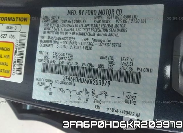 3FA6P0HD6KR203979 фото 10