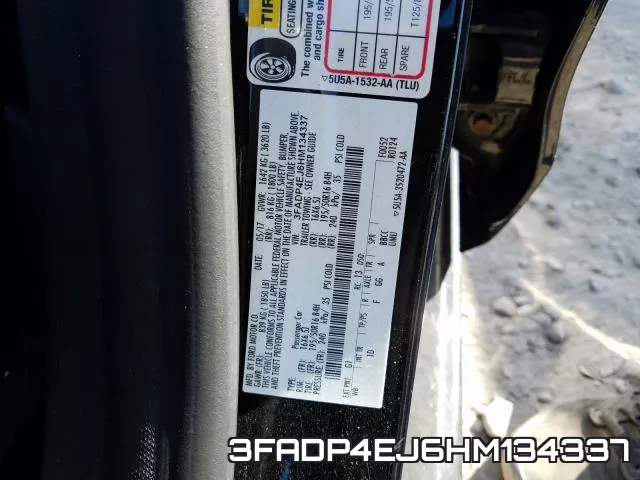 3FADP4EJ6HM134337 фото 2