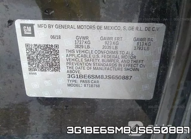 3G1BE6SM8JS650887 фото 10
