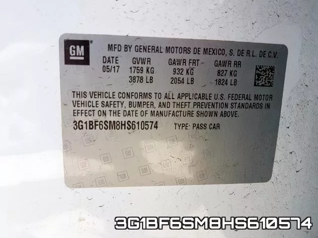 3G1BF6SM8HS610574 фото 2
