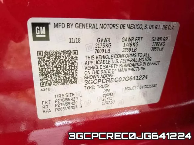 3GCPCREC0JG641224 фото 2