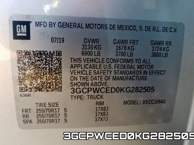 3GCPWCED0KG282505 фото 2