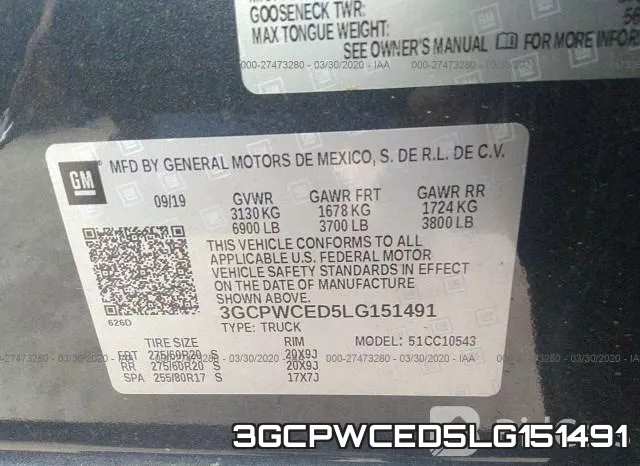 3GCPWCED5LG151491 фото 10